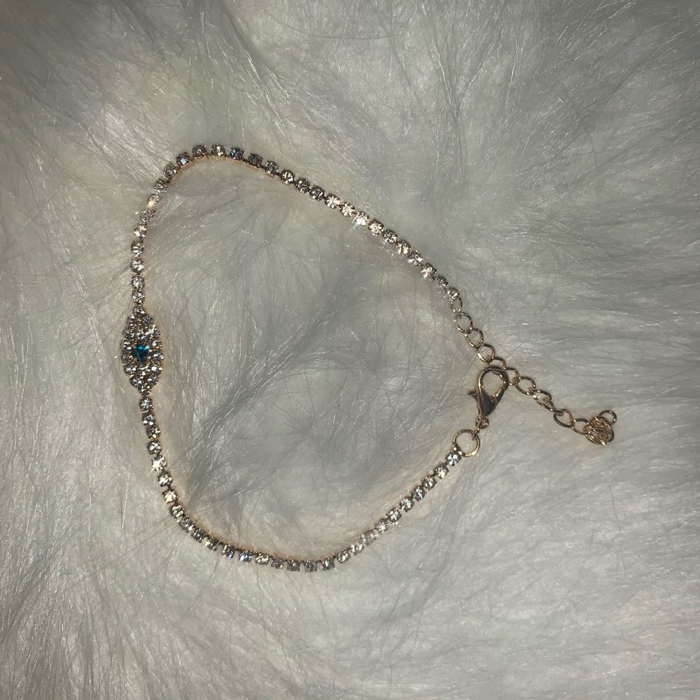 Evil eye anklet